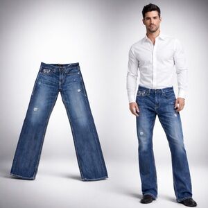 Big Star Pioneer Bootcut Jeans Men’s 32R (32x31) Medium Wash EUC